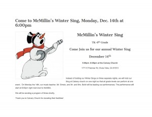 Winter Sing